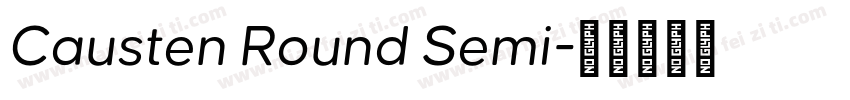 Causten Round Semi字体转换